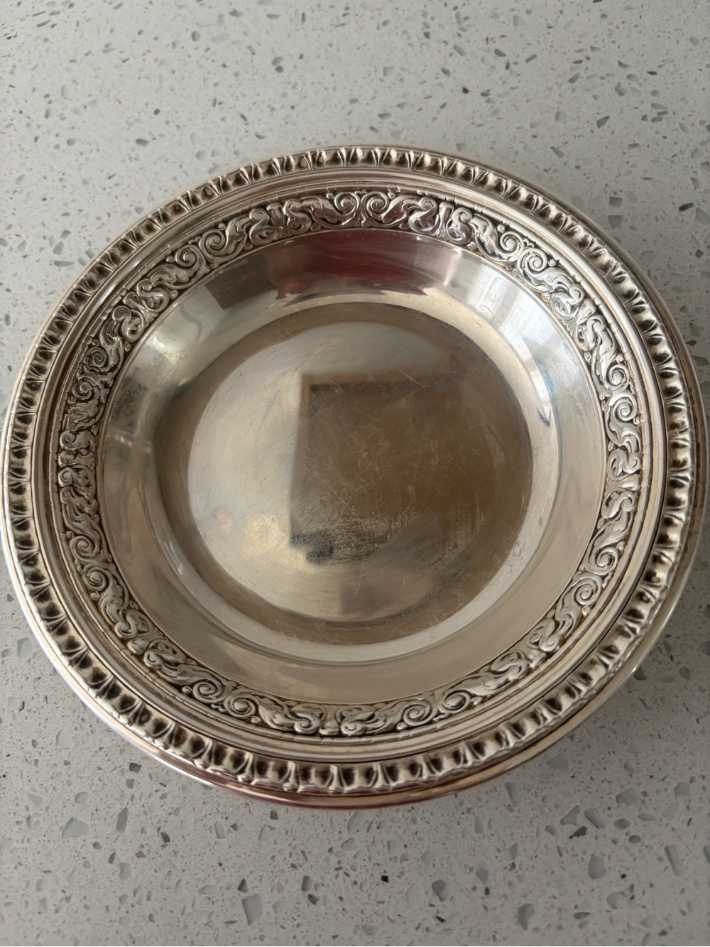 Vintage Reed & Barton Silverplate 6.25” Ornate Serving Bowl